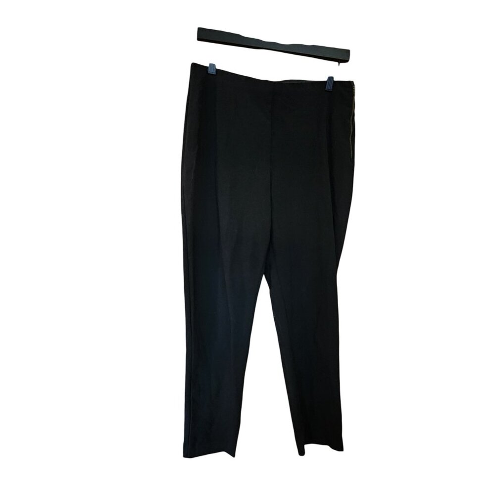 Nine West Womens Side Zip Skinny Pants Size 10 Black